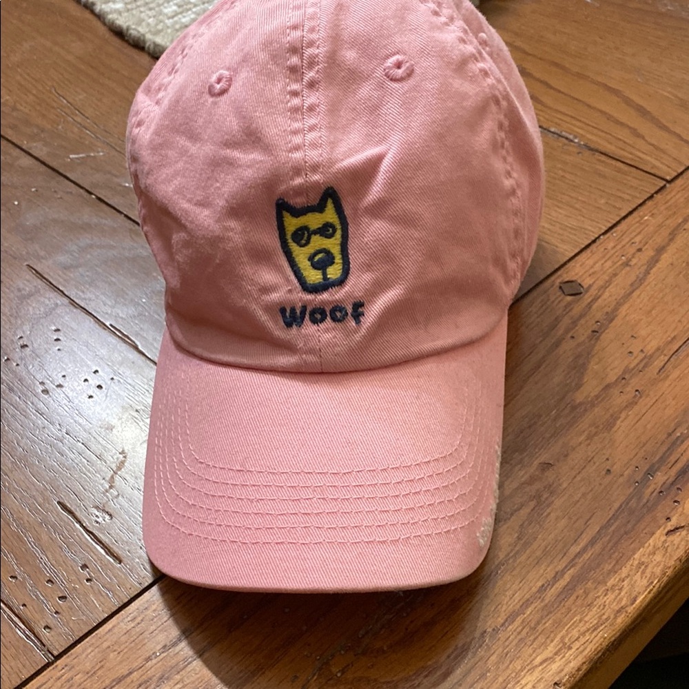 😁Pink Life is Good cap with Dog Embroidery